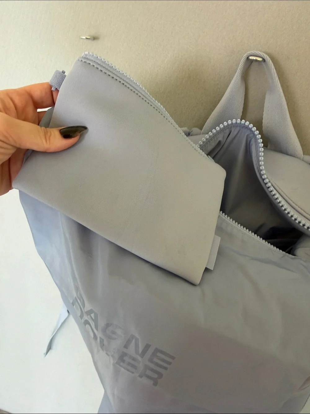 Dagne Dover Pale Blue Baby Backpack/ diaper bag